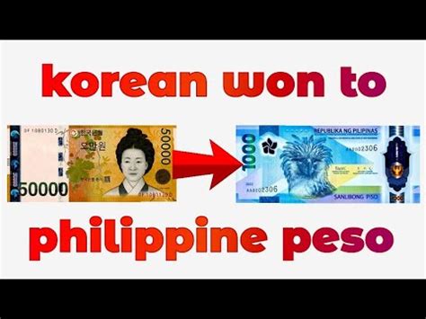 1 million won to philippine peso|Convert from South Korean Won (KRW) to Philippine Peso (PHP).